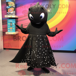Black Stingray mascot...