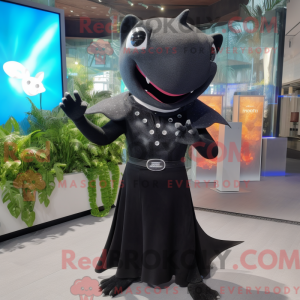 Black Stingray mascot...