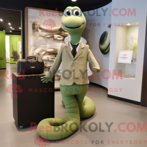 Oliven Python maskot...