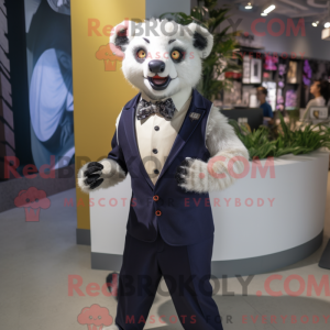 Creme Civet máscara kledd...