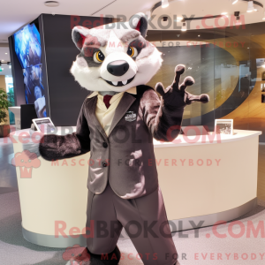 Crème Civet-mascottekostuum...