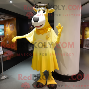 Lemon Yellow Cow mascot...