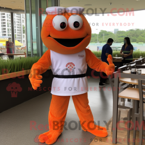 Orange Crab Cakes mascot...