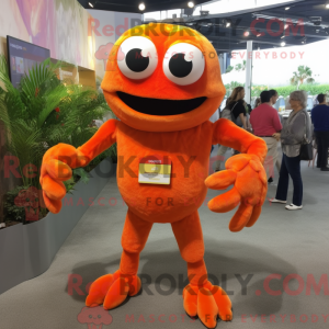 Postava maskota Orange Crab...