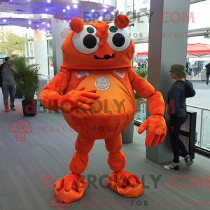 Orange Crab Cakes maskot...