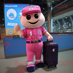 Pink But mascot costume...