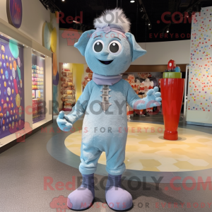 Grey Candy maskotdraktfigur...