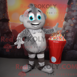 Maskotdraktfigur Grey Candy...