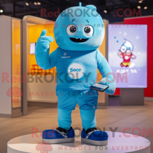 Postava maskota Sky Blue...