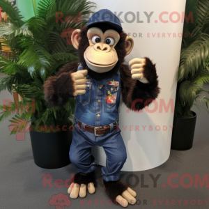 Navy chimpanse maskot...