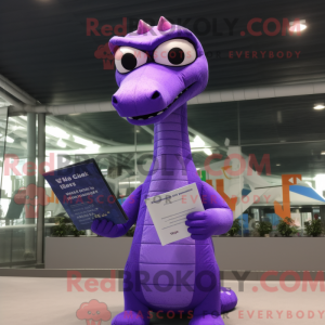Lilla Brachiosaurus maskot...