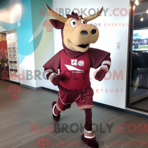 Postava maskota Maroon Zebu...