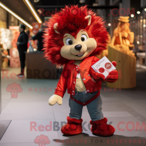 Máscara Red Hedgehog com...