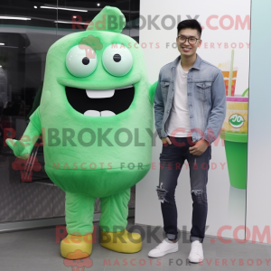 Groen ijs mascottekostuum...