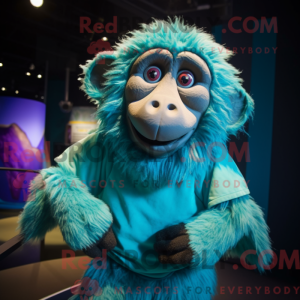Turquoise Baboon mascot...