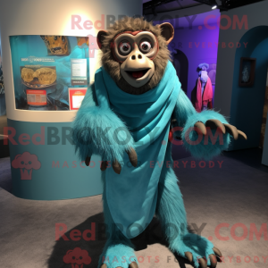 Turquoise Baboon mascot...