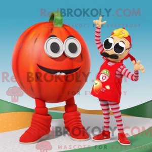 Tomaat mascottekostuum...