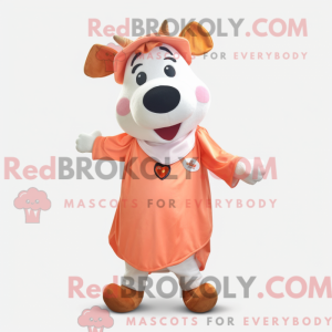 Peach Cow-mascottekostuum...