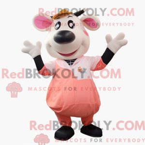 Peach Cow Maskottchen...