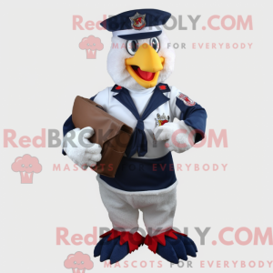 Marine haan mascottekostuum...