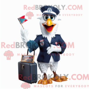 Disfraz de mascota Navy...