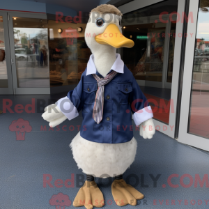 Navy Gosling maskot kostume...