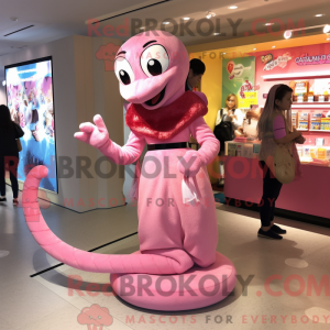 Rosa slangemaskotkostyme...
