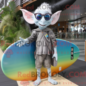 Grijze Elf mascottekostuum...