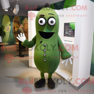 Fantasia de mascote de Doutor Olive com calça justa e abotoaduras - Médico Mascotes - REBROKO_272424 - RedBrokoly.com