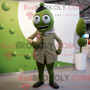 Fantasia de mascote de Doutor Olive com calça justa e abotoaduras - Médico Mascotes - REBROKO_272425 - RedBrokoly.com