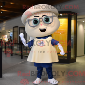 Cream Plate Spinner mascot...