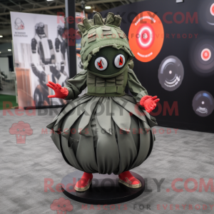 Grenade mascot costume...
