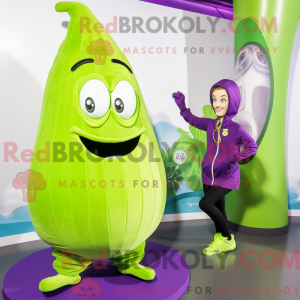 Limegrønn máscara de...