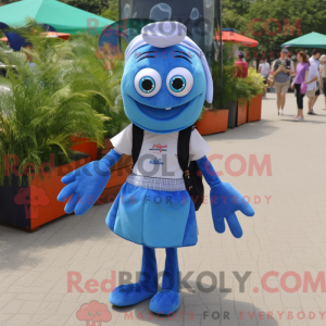 Blue Shrimp Scampi mascot...