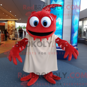 Krabbe maskot kostume...