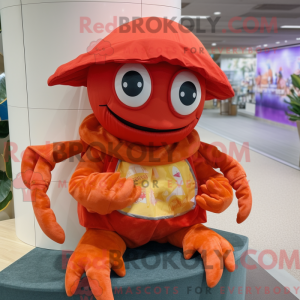 Krabbe maskot kostume...