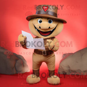 Tan Love Letter mascot...