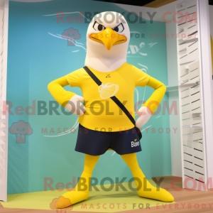 Citrongul Bald Eagle maskot...