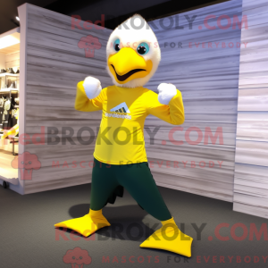 Citrongul Bald Eagle maskot...