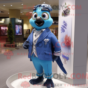 Olive Blue Jay maskot...