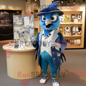 Olive Blue Jay Maskottchen...