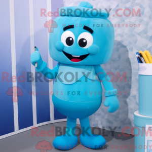 Cyan Meatballs maskot...