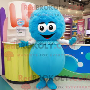 Cyan Meatballs maskot...
