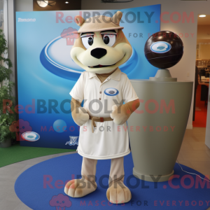 Beige Gyro-mascottekostuum...
