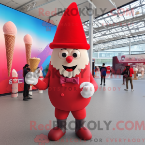 Personaggio mascotte cono...
