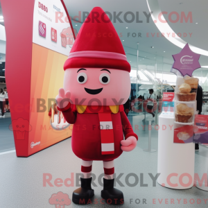Red Ice Cream Cone mascot...