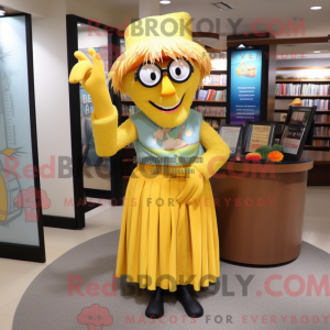 Yellow Scarecrow mascot...