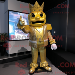Costume mascotte de Gold...