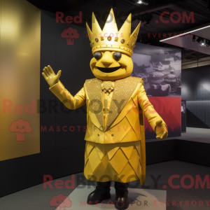 Costume mascotte de Gold...
