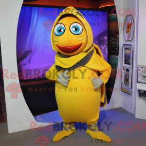 Geel Gyro-mascottekostuum...